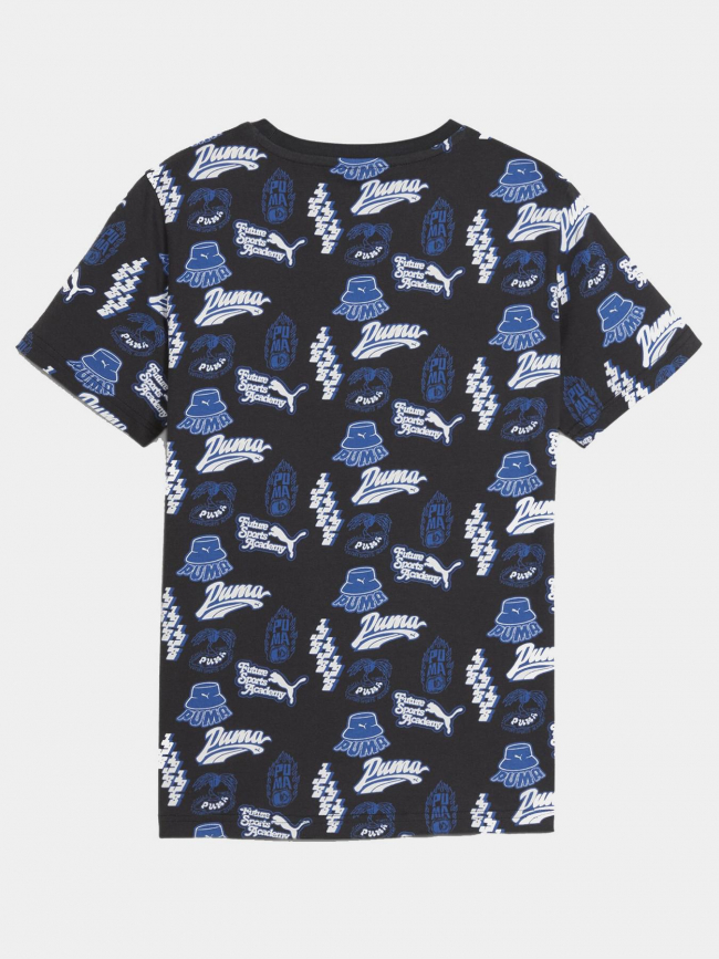 T-shirt essential graphique année 90 noir garçon - Puma