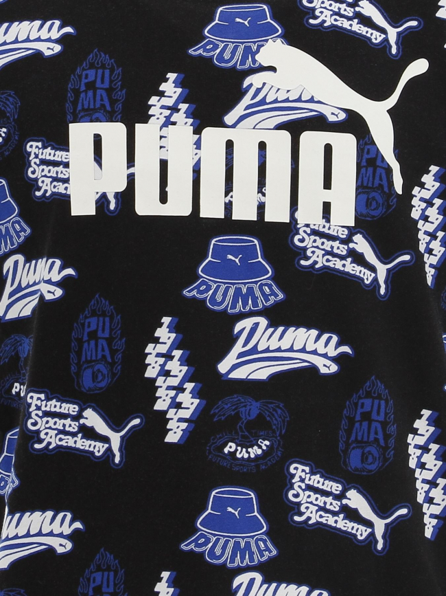 T-shirt essential graphique année 90 noir garçon - Puma