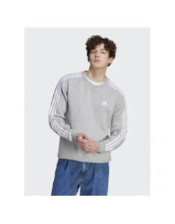 Sweat 3s fl basique logo gris clair homme - Adidas