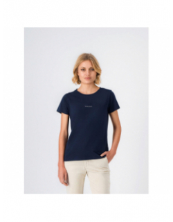 T-shirt ribelle bleu marine femme - Teddy Smith
