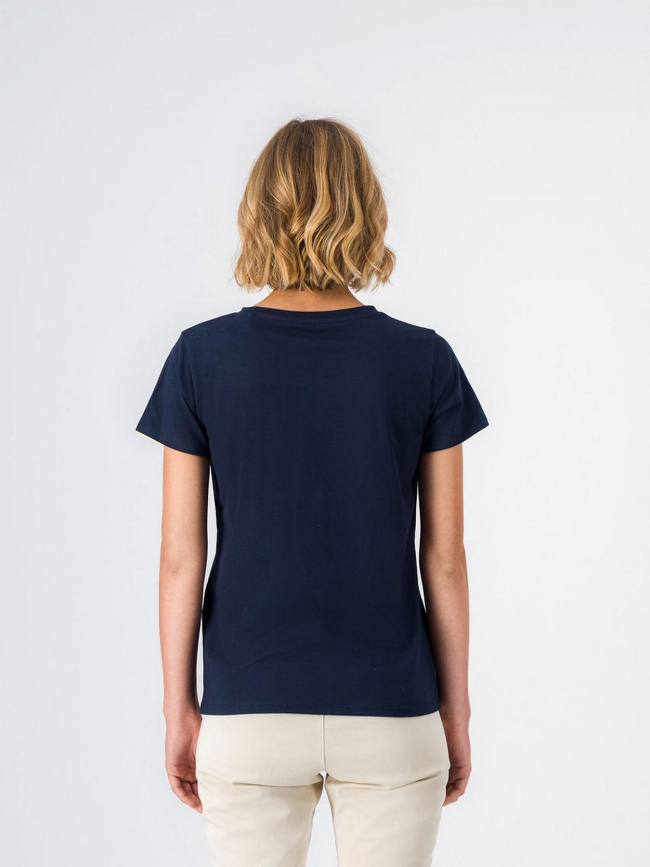 T-shirt ribelle bleu marine femme - Teddy Smith