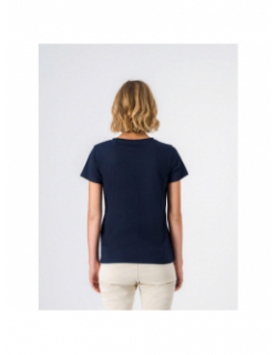 T-shirt ribelle bleu marine femme - Teddy Smith