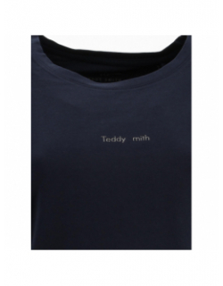 T-shirt ribelle bleu marine femme - Teddy Smith
