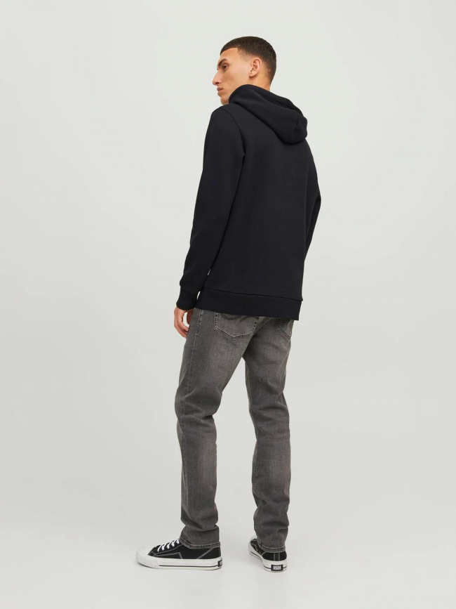 Sweat à capuche logo authentic noir homme - Jack & Jones