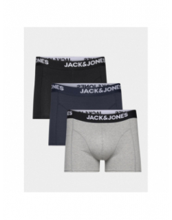 Pack 3 boxers anthony noir bleu gris homme - Jack & Jones