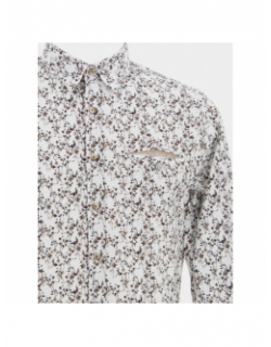 Chemise manches longues floral blanc homme - Benson & Cherry