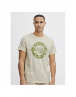 T-shirt original vintage manche courte beige homme - Blend