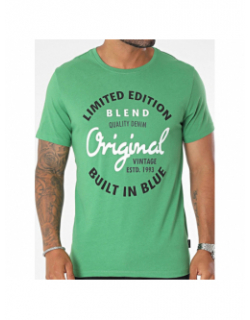 T-shirt manches courtes original vert homme - Blend