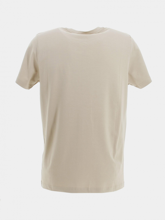 T-shirt luca 2 logo beige homme - Helvetica