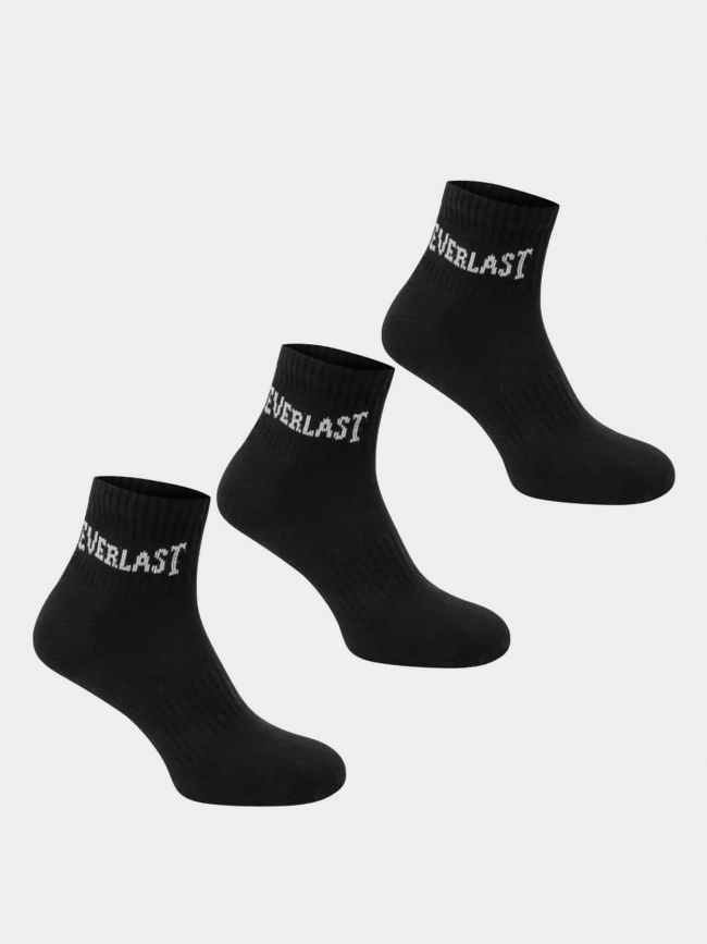 Lot de 3 paires de chaussettes 39/42 noir homme - Everlast