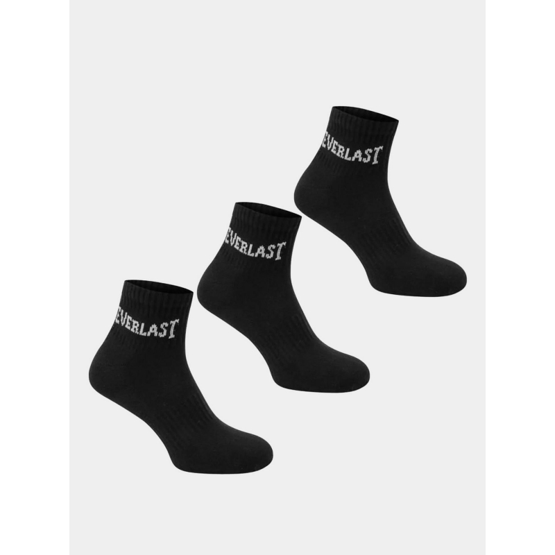 Lot de 3 paires de chaussettes 43/46 noir homme - Everlast