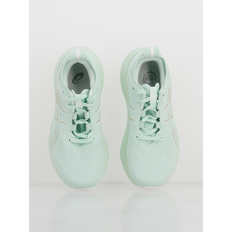 Chaussures de running gel nimbus 26 vert femme Asics wimod