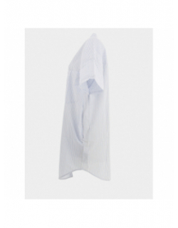 Chemise oversize rayures bleu blanc femme - Tommy Jeans