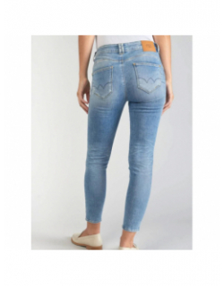 Jean taille haute slim bleu femme - Le Temps Des Cerises