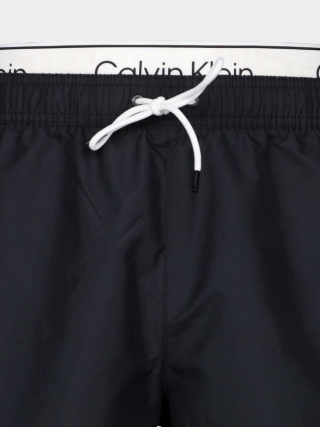 Short de bain double ceinture noir homme - Calvin Klein
