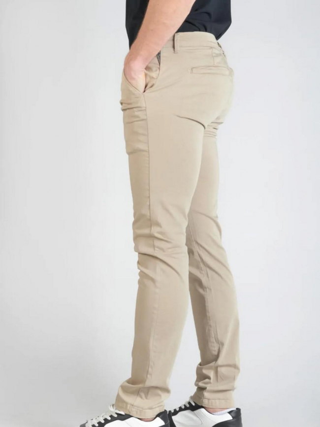 Pantalon chino cesar beige homme - Le Temps Des Cerises