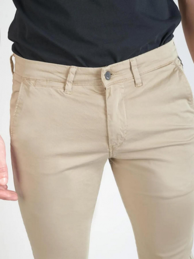 Pantalon chino cesar beige homme - Le Temps Des Cerises