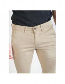 Pantalon chino cesar beige homme - Le Temps Des Cerises