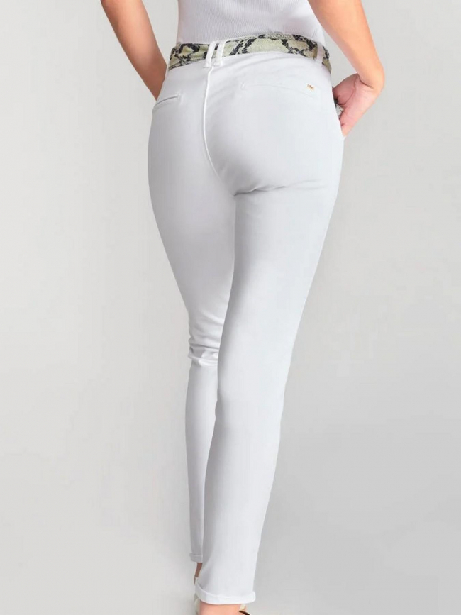 Pantalon slim dyli blanc femme - Le Temps Des Cerises