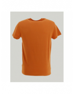 T-shirt essential logo brodé orange homme - Superdry