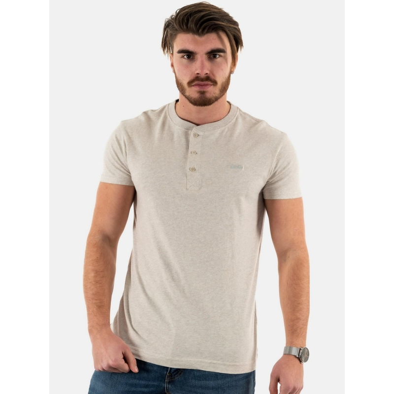 T'shirt logo vintage brose beige chiné homme - Superdry