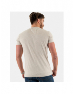 T'shirt logo vintage brose beige chiné homme - Superdry