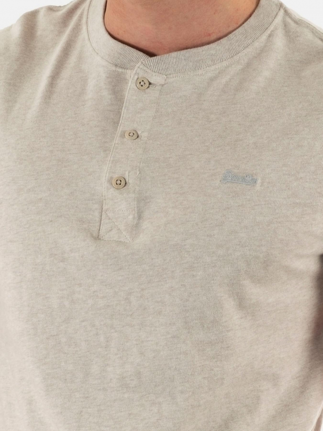 T'shirt logo vintage brose beige chiné homme - Superdry