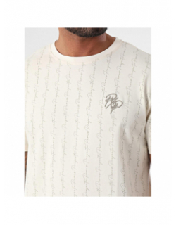 T-shirt imprimé logo beige homme - Project x Paris