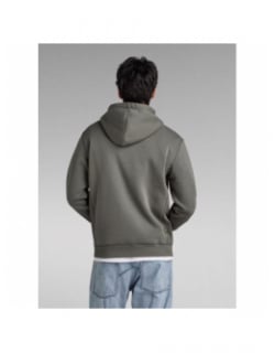 Sweat à capuche premium core gris homme - G Star