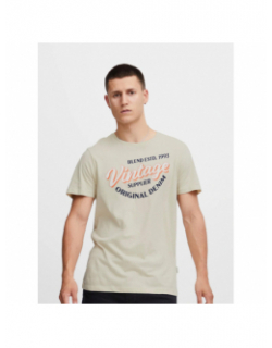 T-shirt vintage logo beige homme - Blend