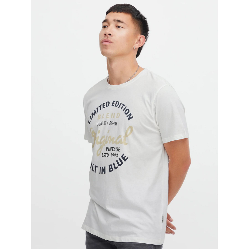 T-shirt manches courtes original blanc homme - Blend