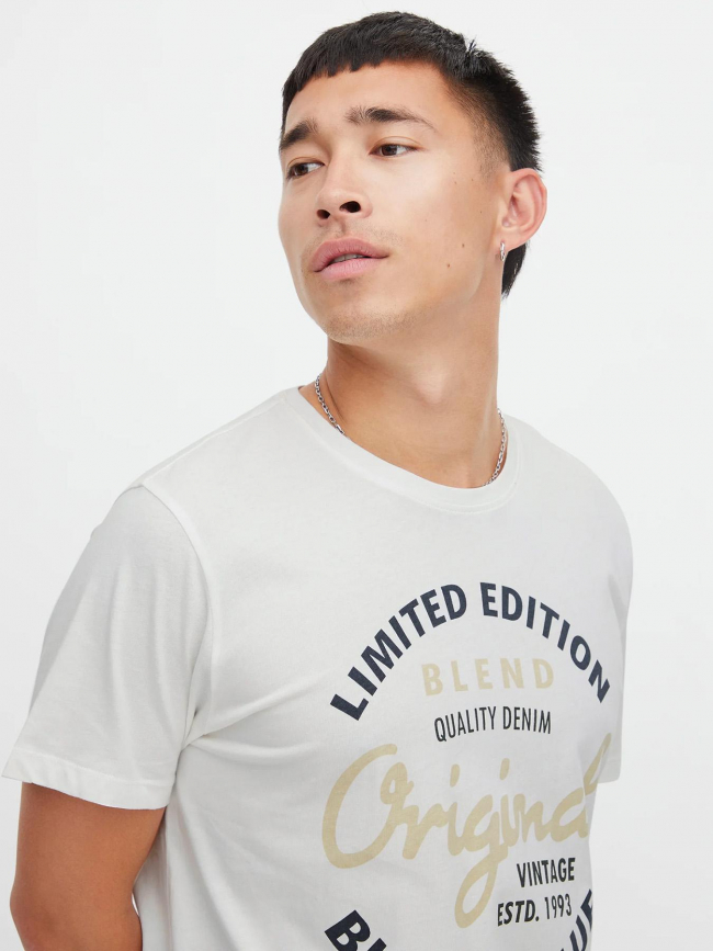 T-shirt manches courtes original blanc homme - Blend