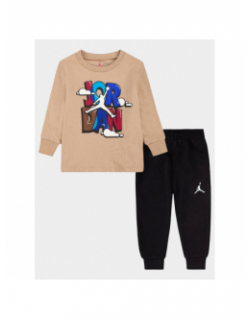 Ensemble jogging t-shirt logo noir bébé - Jordan