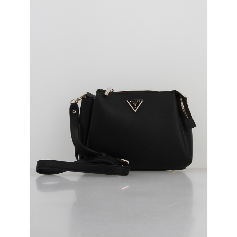 Sac bandouli?�re mini gianessa elite tote noir femme - Guess | wimod