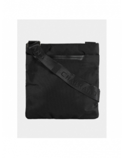 Sacoche bandoulière plat jules noir homme - Chabrand