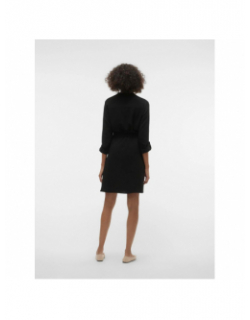 Robe courte à ceinture gavina noir femme - Vero Moda