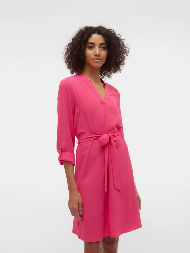 Robe courte à ceinture gavina rose femme - Vero Moda