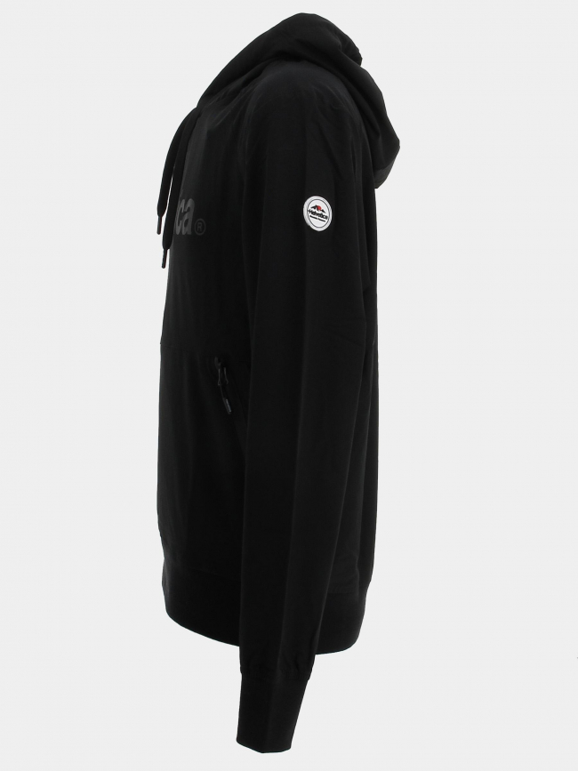 Sweat à capuche bruges noir homme - Helvetica