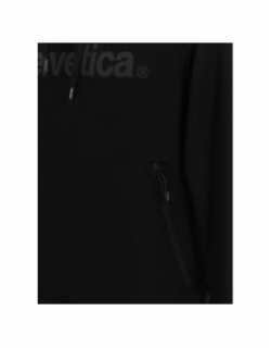 Sweat à capuche bruges noir homme - Helvetica