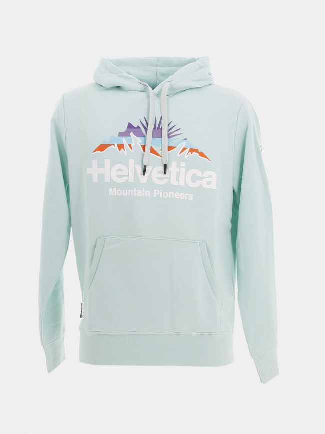 Sweat à capuche paco nil vert homme - Helvetica