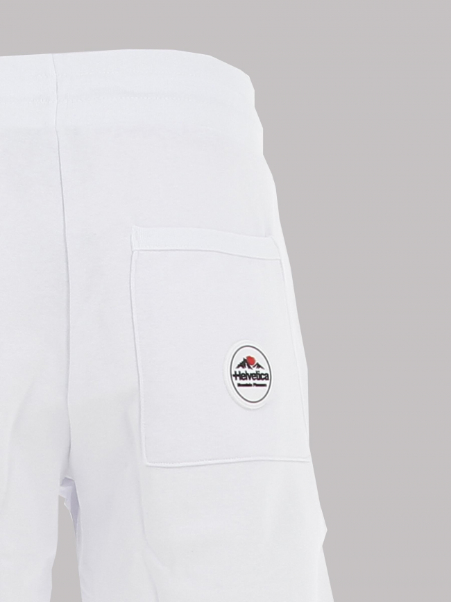Short jogging tarbes blanc homme - Helvetica