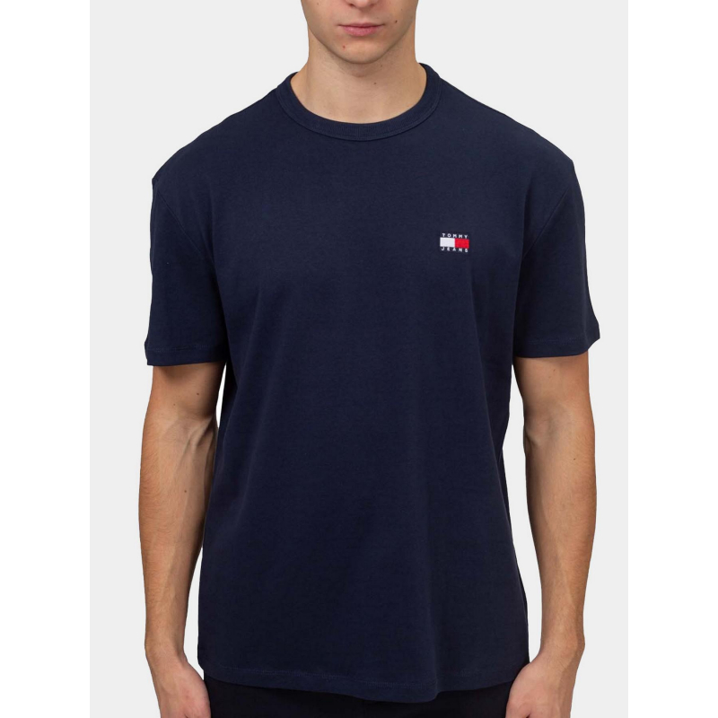 T-shirt regular uni badge bleu marine homme - Tommy Jeans