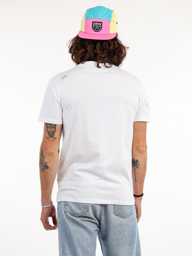 T-shirt uni tebaz blanc homme - Oxbow
