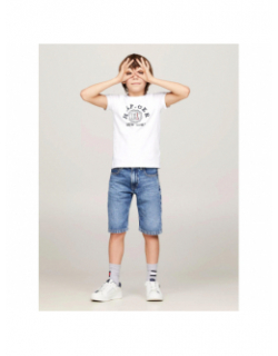 T-shirt monotype arche blanc garçon - Tommy Hilfiger