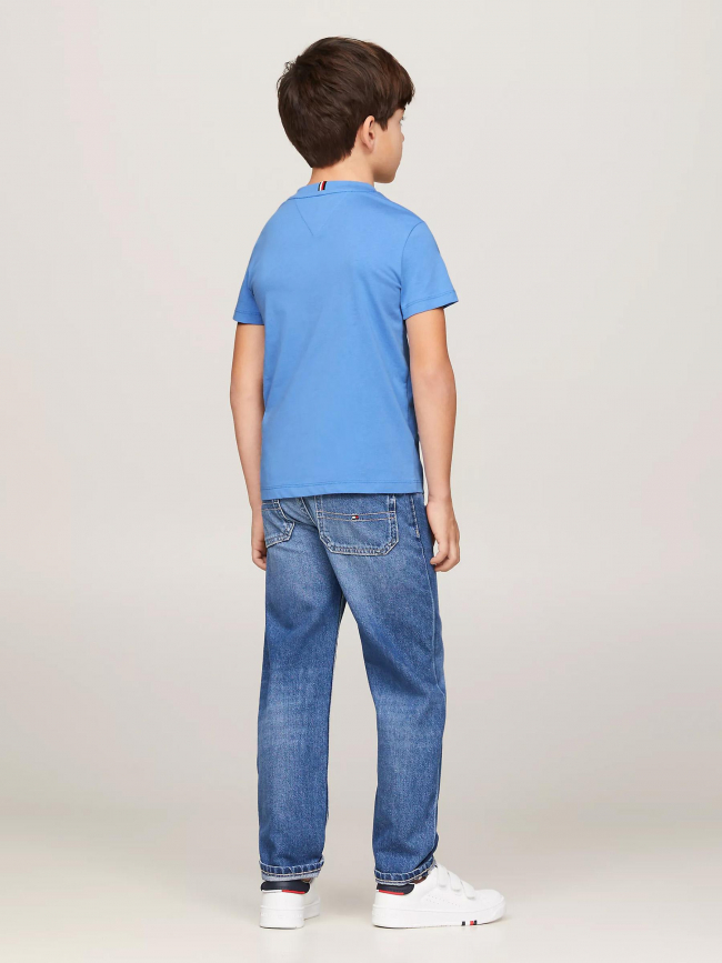T-shirt essential logo bleu garçon - Tommy Hilfiger