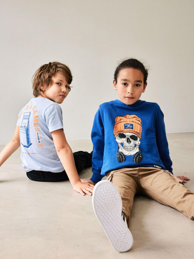 Sweat à capuche behans bleu garçon - Name It