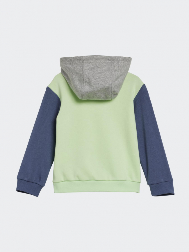 Ensemble jogging sweat à capuche vert enfant - Adidas