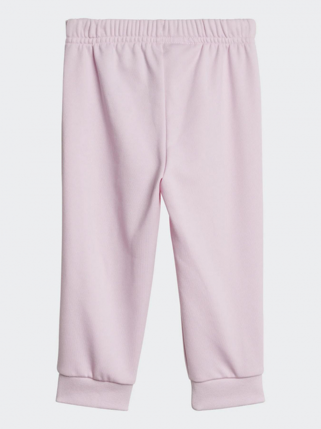 Ensemble legging sweat rose/crème fille - Adidas