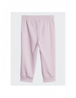 Ensemble legging sweat rose/crème fille - Adidas