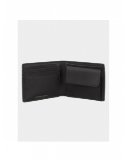 Portefeuille heritage leather noir homme - Tommy Jeans